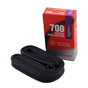 Câmara De Ar Bicicleta Speed 700 Chaoyang para Pneu 23/25mm Válvula 60mm 110 gramas