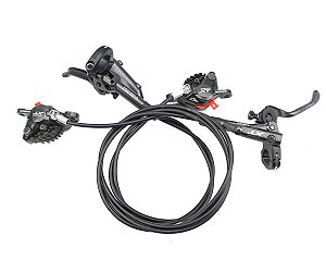 Par de Freios Shimano Deore XT M8000 com Pastilhas Icetech - USADO
