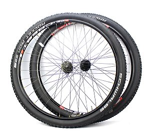 Rodas Aro 29 ZTR Stans Notubes com Pneus Schwalbe Cubos 100 e 142mm - USADO