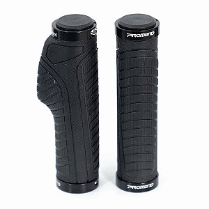 Manopla Bicicleta Promend Ergonômica de Borracha Macia Com Duas Trava