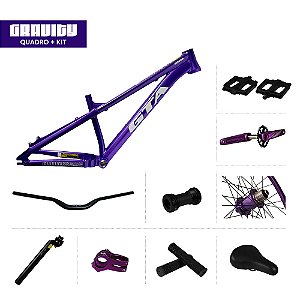 Quadro 26 Aluminio Freeride GTA Gravity Com Kit E Rodas