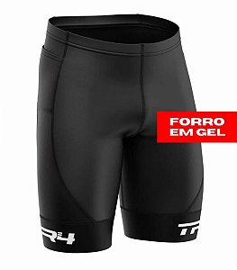 Bermuda de Ciclismo Masculina TR4 Forro de Gel com Bolsos e Barrinha