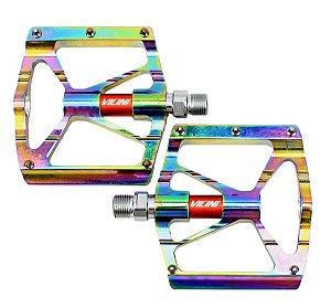 Pedal Plataforma Vicinitech Rainbow Camaleão Com Travas Rosca Grossa