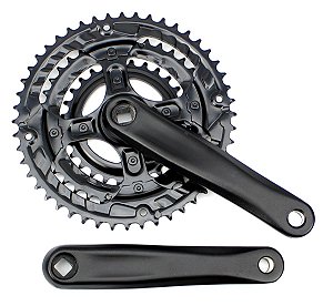 Pedivela Triplo Bicicleta Aço 28/38/48 Braço de 170mm
