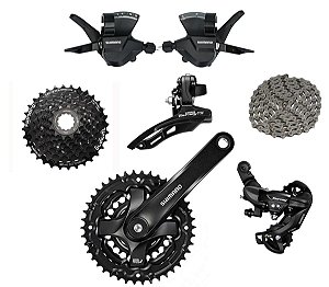 Grupo Transmissão MTB Shimano Tourney 24v Cassete HG200