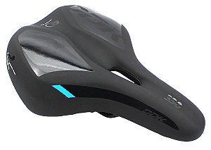 Banco Selim Bicicleta DDK 330 Comfort Plus Vazado 190mm Largura
