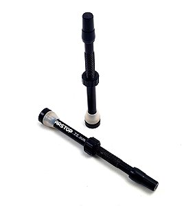 Par de Bico Válvulas Tubeless Arstop 75mm p/ Aro Speed Perfil Alto e Pneu Sem Câmara