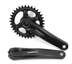 Pedivela Bicicleta Shimano MT510 Coroa 34d BCD 96mm Assimétrico Integrado
