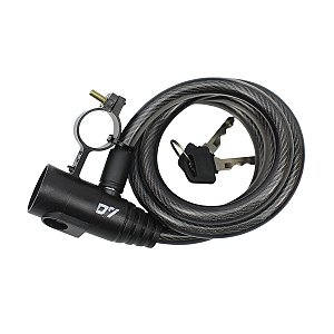 Cadeado Bicicleta Elleven 1000 x 12mm Espiral Em Aço Reforçado