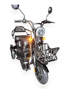 Triciclo Elétrico 1000W Com 2 Lugares Bateria de Lithium