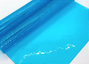 Lonita Vinil - Transparente Azul - Folha - 24x35cm