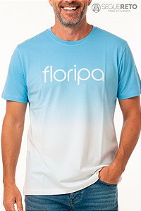 Camiseta Azul & Off White - Floripa