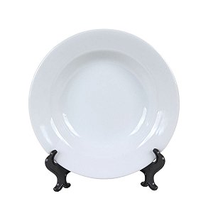 PRATO FUNDO LINHA BAR/HOTEL EM PORCELANA BRANCA 23,5 CM MESA POSTA 3 OPÇÕES DE KITS