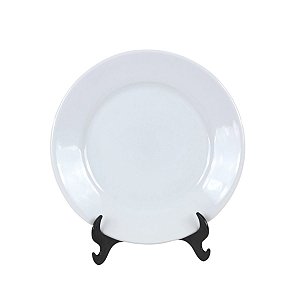 PRATO SOBREMESA LINHA BAR/HOTEL EM PORCELANA BRANCA 18,5 CM MESA POSTA 3 OPÇÕES DE KITS