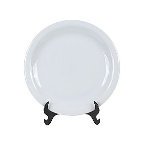 PRATO SOBREMESA LINHA IGUAÇU EM PORCELANA BRANCA 19 CM MESA POSTA 3 OPÇÕES DE KITS