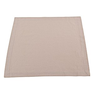 KIT 2 GUARDANAPOS QUADRADOS BEGE EM ALGODÃO 45 X 45 CM MESA POSTA