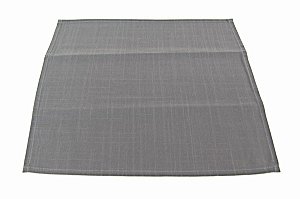 KIT 2 GUARDANAPOS QUADRADOS CINZAS EM ALGODÃO 45 X 45 CM MESA POSTA