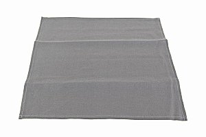 KIT 2 GUARDANAPOS QUADRADOS CINZAS EM LINHO 45 X 45 CM MESA POSTA