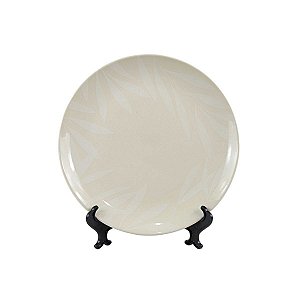 JOGO 2 PRATOS RASOS COUP IKEBANA CERÂMICA 28 CM MESA POSTA