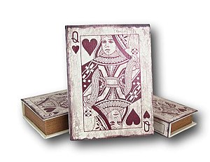 LIVROS CAIXA CONJUNTO COM 3 PEÇAS ESTAMPA CARTA DE BARALHO