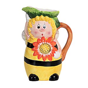 JARRA CERAMICA ABELHA 24 X 19 X 14,5 CM DECORAÇÃO E UTILIDADE