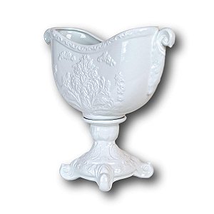 FLOREIRA VASO DECORATIVO EGITO BRANCA 32 X 35,5 X 10 CM DECORAÇÃO E ARRANJOS