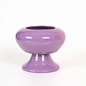 CACHEPOT LUA DE CERAMICA LILÁS 17 X 19 X 19 CM DECORAÇÃO ARRANJOS E FESTAS