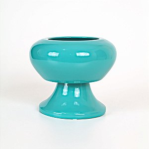 CACHEPOT LUA DE CERAMICA VERDE 17 X 19 X 19 CM DECORAÇÃO ARRANJOS E FESTAS