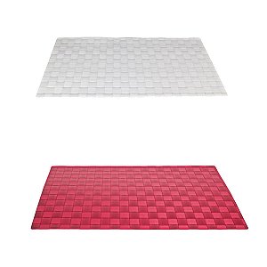 JOGO AMERICANO PVC 45 X 30 CM MESA POSTA 2 OPÇÕES DE CORES