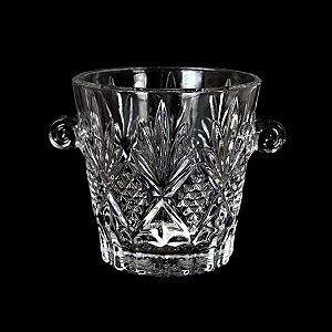 BALDE DE GELO DE CRISTAL 17X17 CM SOFISTICAÇÃO E PRATICIDADE
