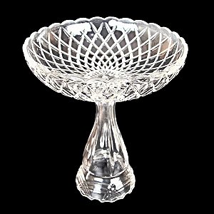 VASO DE VIDRO FRUTEIRA 40X35 CM DECORAÇÃO UTILIDADE VERSATILIDADE