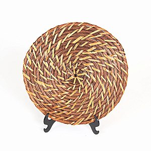 PORTA TRAVESSA EM RATTAN 20 CM MESA POSTA DECORAÇÃO E UTILIDADE
