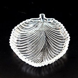 PETISQUEIRA DE VIDRO FOLHA 20 X 16,5 CM MESA POSTA E UTILIDADES