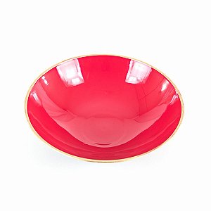 KIT 2 CUMBUCAS REDONDAS EM POLIPROPILENO VERMELHA 1 L 23 CM MESA POSTA E UTILIDADE