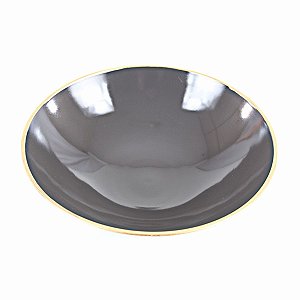 KIT 2 CUMBUCAS REDONDAS EM POLIPROPILENO CINZA 1 L 23 CM MESA POSTA E UTILIDADE