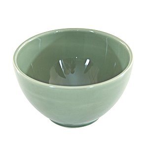 CONJUNTO DE BOWLS EM CERAMICA ESMALTADA LISO VERDE SALVIA 480 ML MESA POSTA 6 PEÇAS