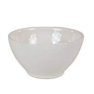 CONJUNTO DE BOWLS EM CERAMICA ESMALTADA LINHA MONACO CRU 500 ML MESA POSTA 6 PEÇAS