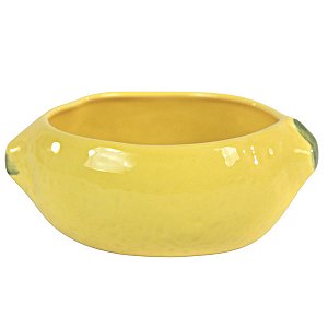 BOWL EM CERAMICA LIMÃO AMARELO 800 ML MESA POSTA E UTILIDADE