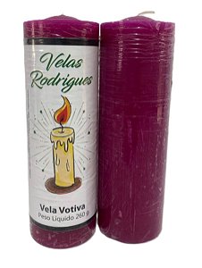 Vela de 7 dias magenta 15 cm 260 gr