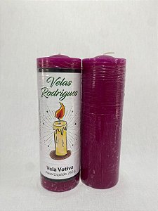 Vela de 7 dias magenta 15 cm 1 und 260 gr