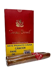 Charuto Cacau Brasil Conhaque Vermelho 5 un