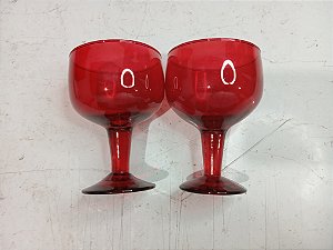 Taça de Vidro Paulista Vermelho
