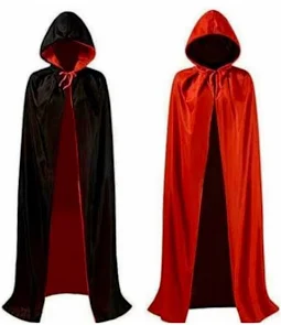 Capa de cetim vermelho / preto