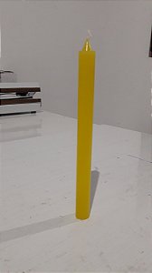 Vela palito amarela 18 cm 1 un