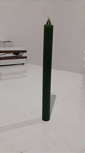Vela palito verde 18 cm 1 un
