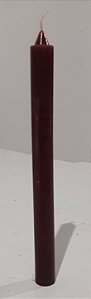 Vela palito marrom 18 cm 1 un