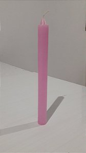 Vela palito rosa 18 cm 1 un