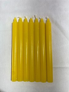 Vela palito amarela 18 cm 1 Kg