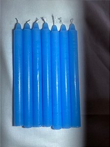 Vela palito azul claro 18 cm 1 Kg