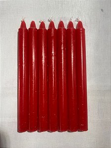 Vela palito vermelha 18 cm 1 kg